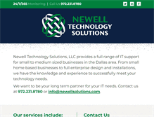 Tablet Screenshot of newellsolutions.com